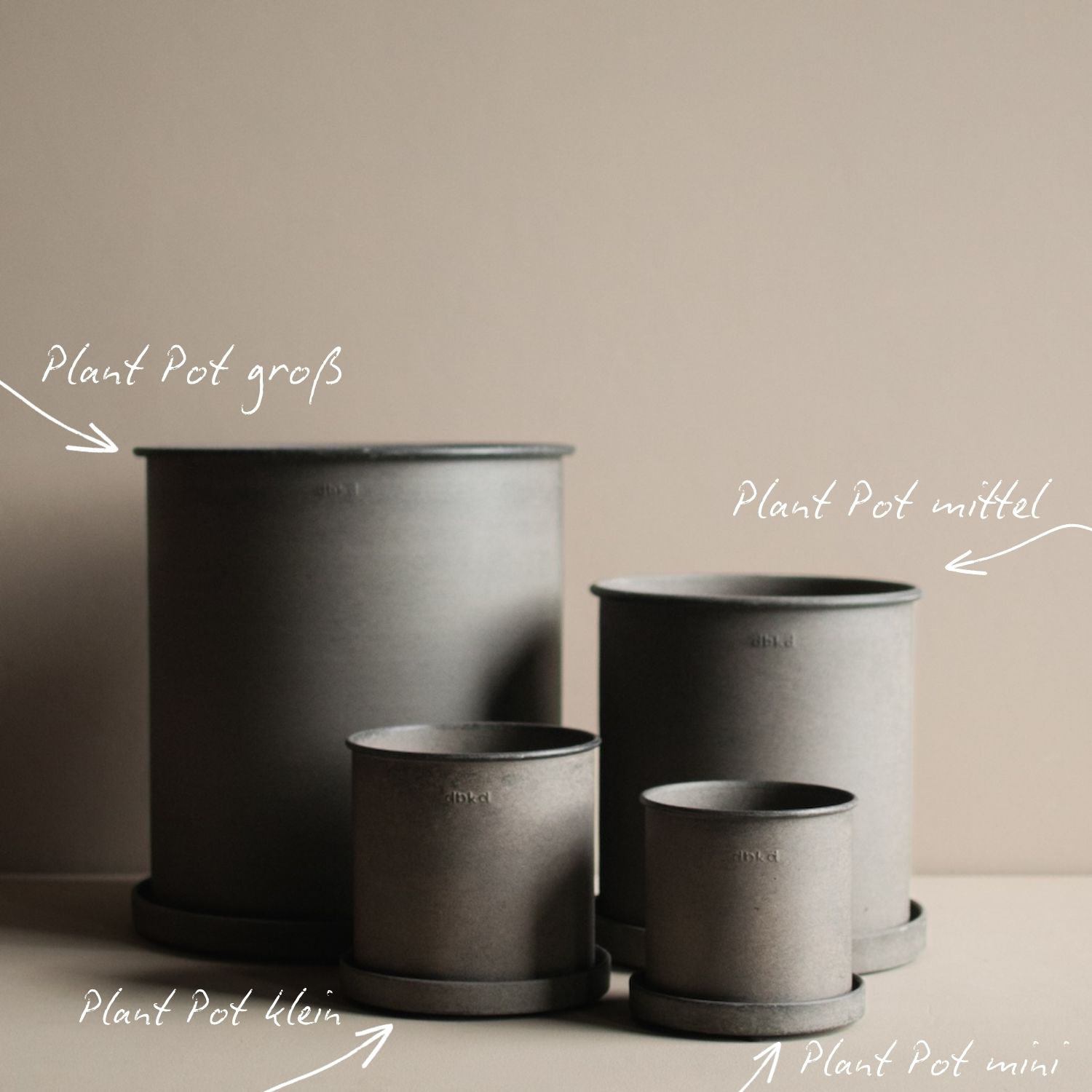 Plant Pot mittel - Beige