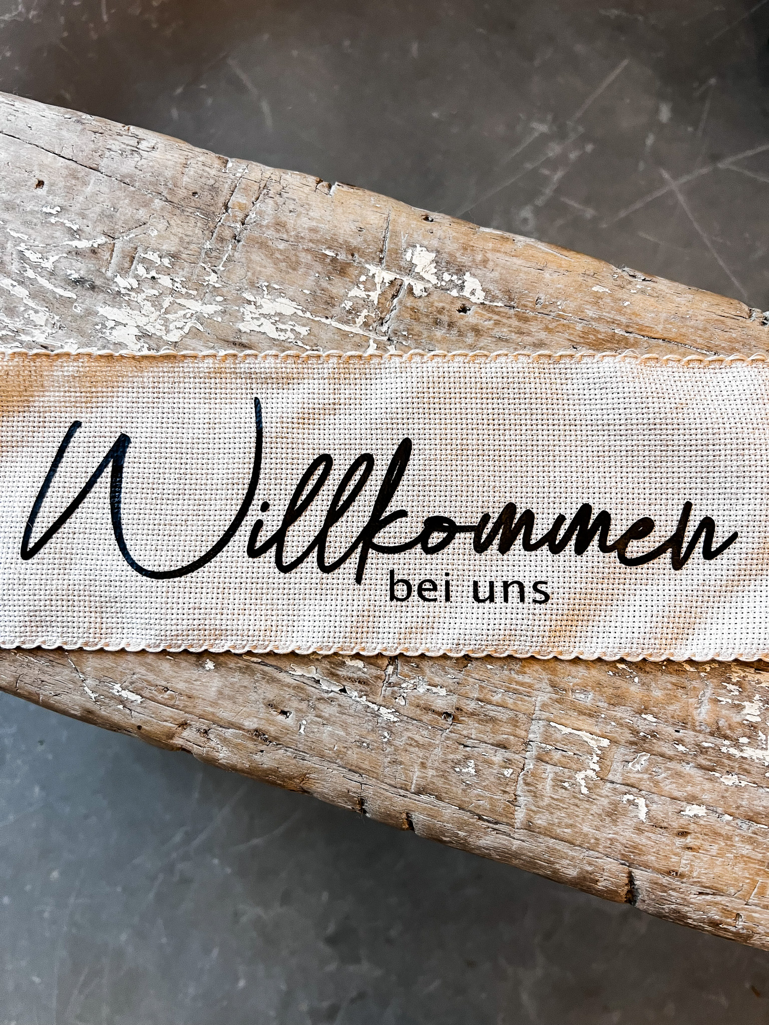 Banner für Trockenblumenkranz