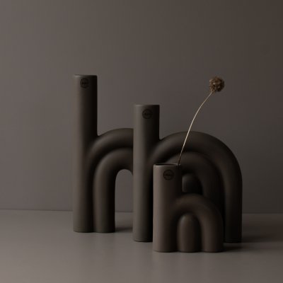 Vase Rope klein - Taupe