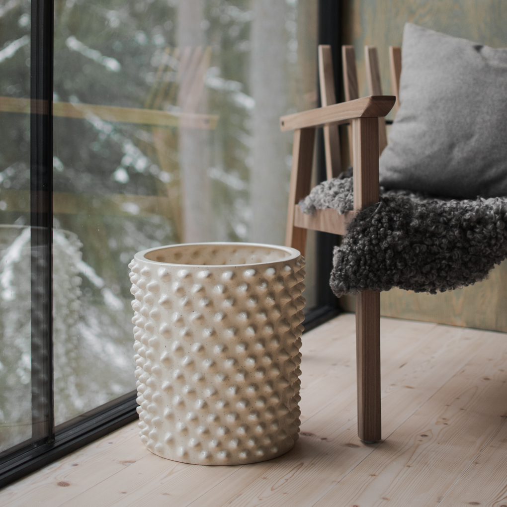 Topf Cloudy groß - Vanille