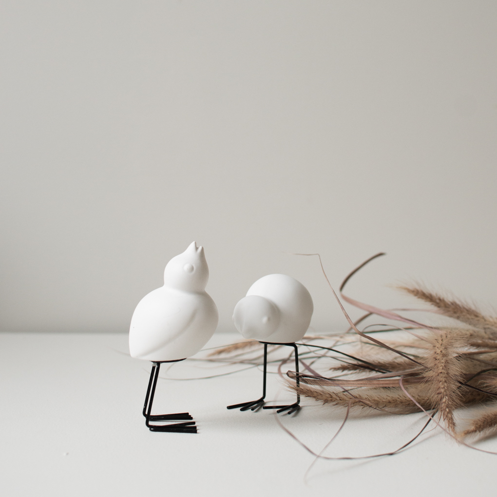 2er Set Swedish Bird - Weiß