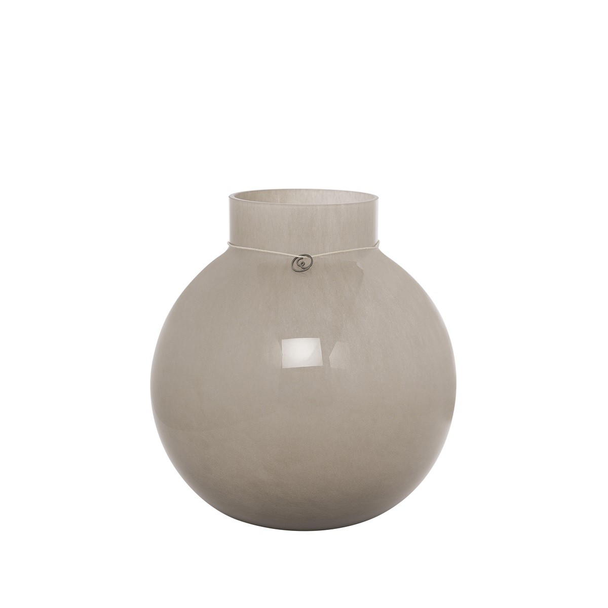 Kugelvase Olea mittel - beige