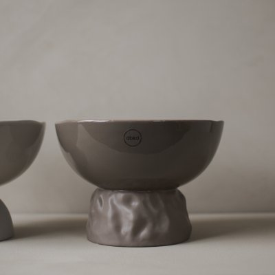 Schale Vince groß - Taupe