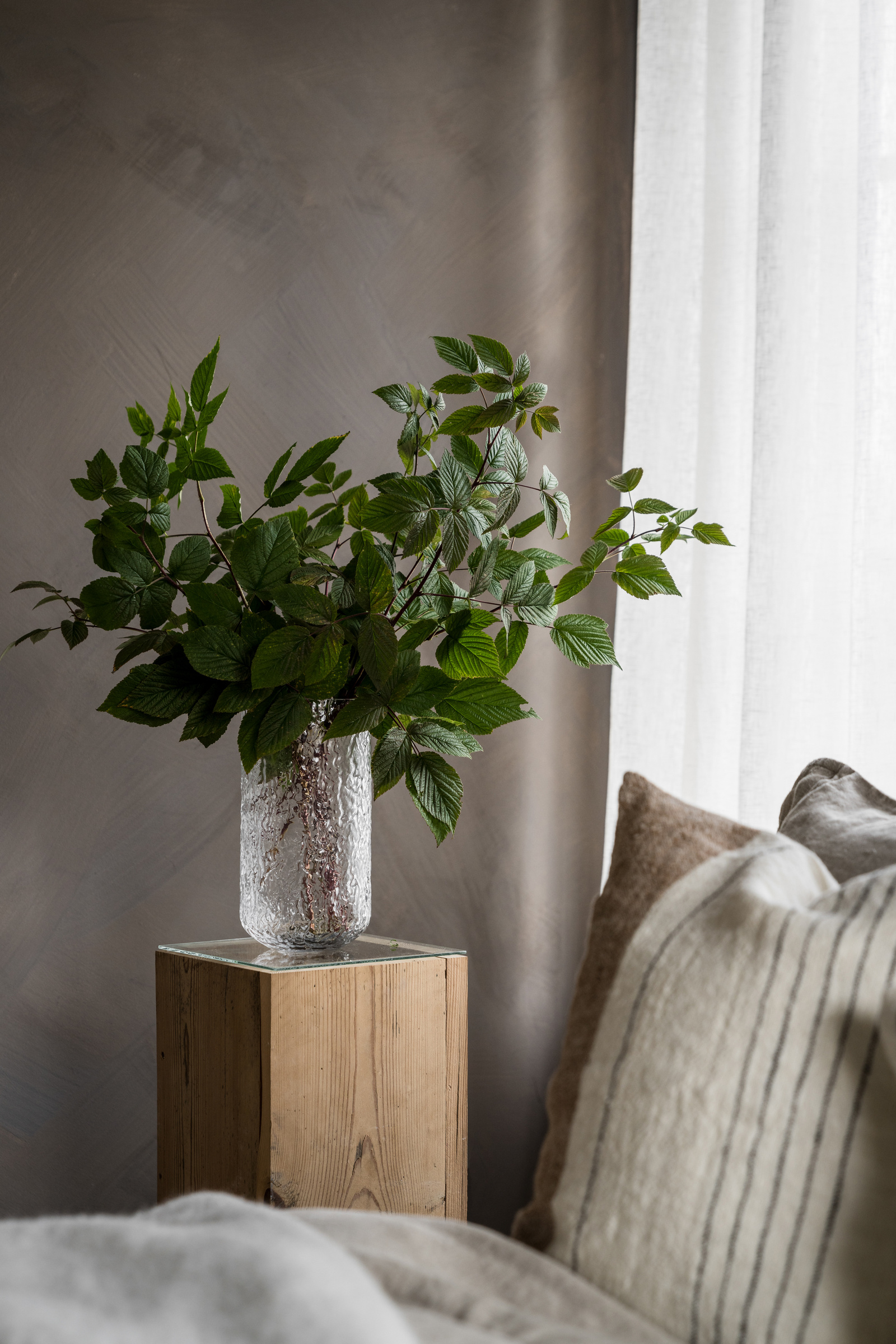 Vase/Windlicht Crackel