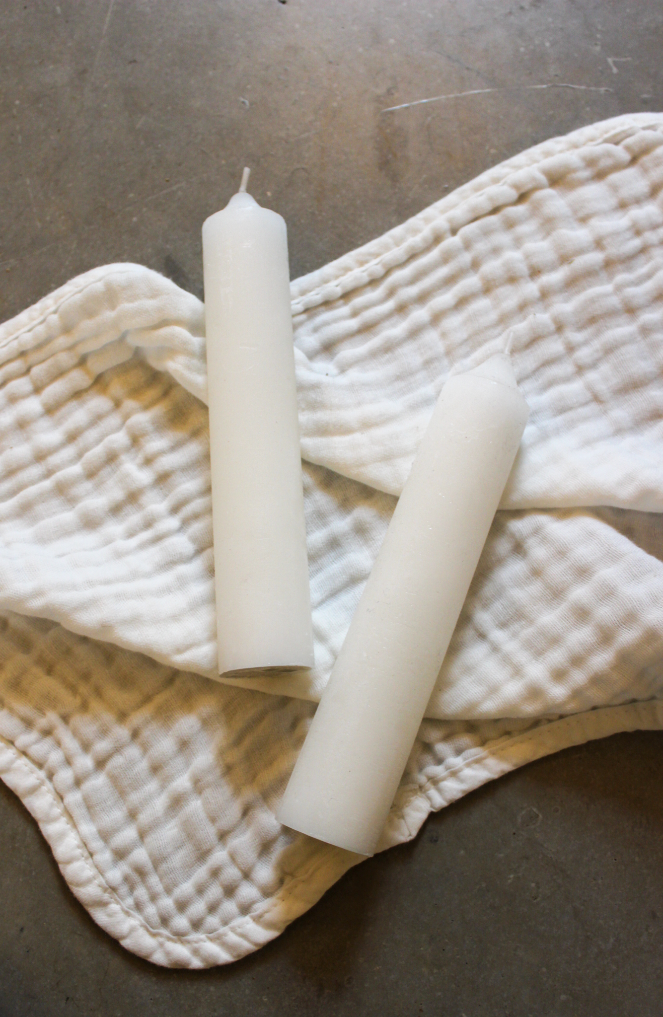 Kerze Berta klein - Ivory