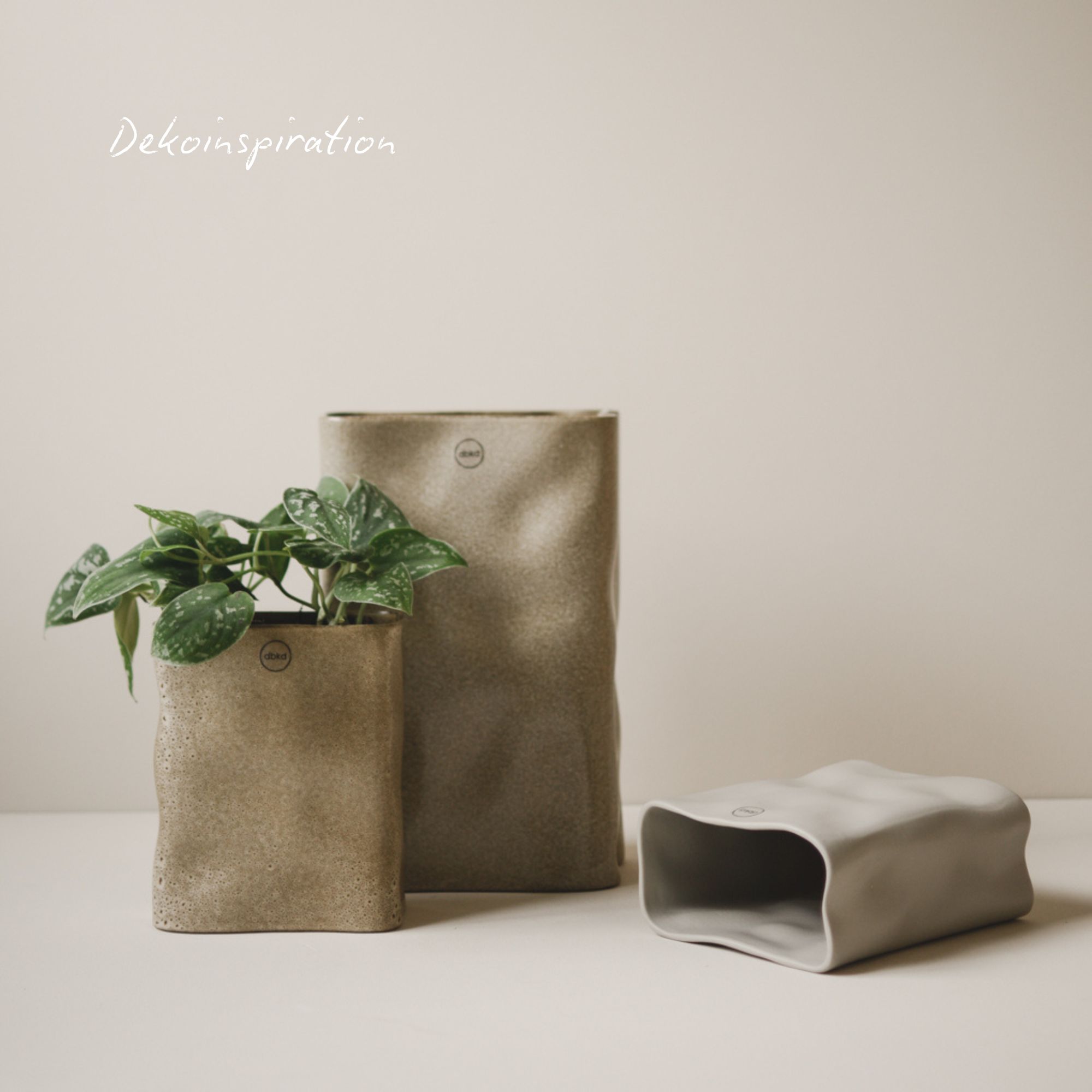 Vase Meadow klein - Greige