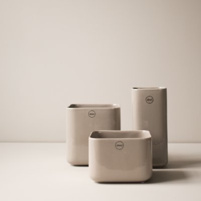 Vase Cube - greige