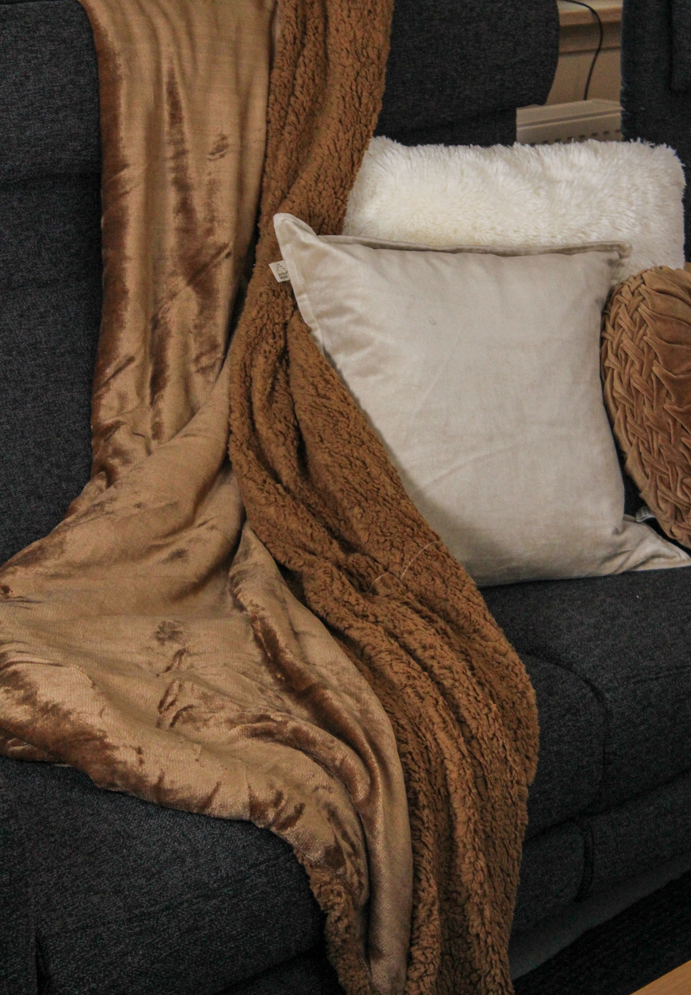 Kuscheldecke Runi - Karamell