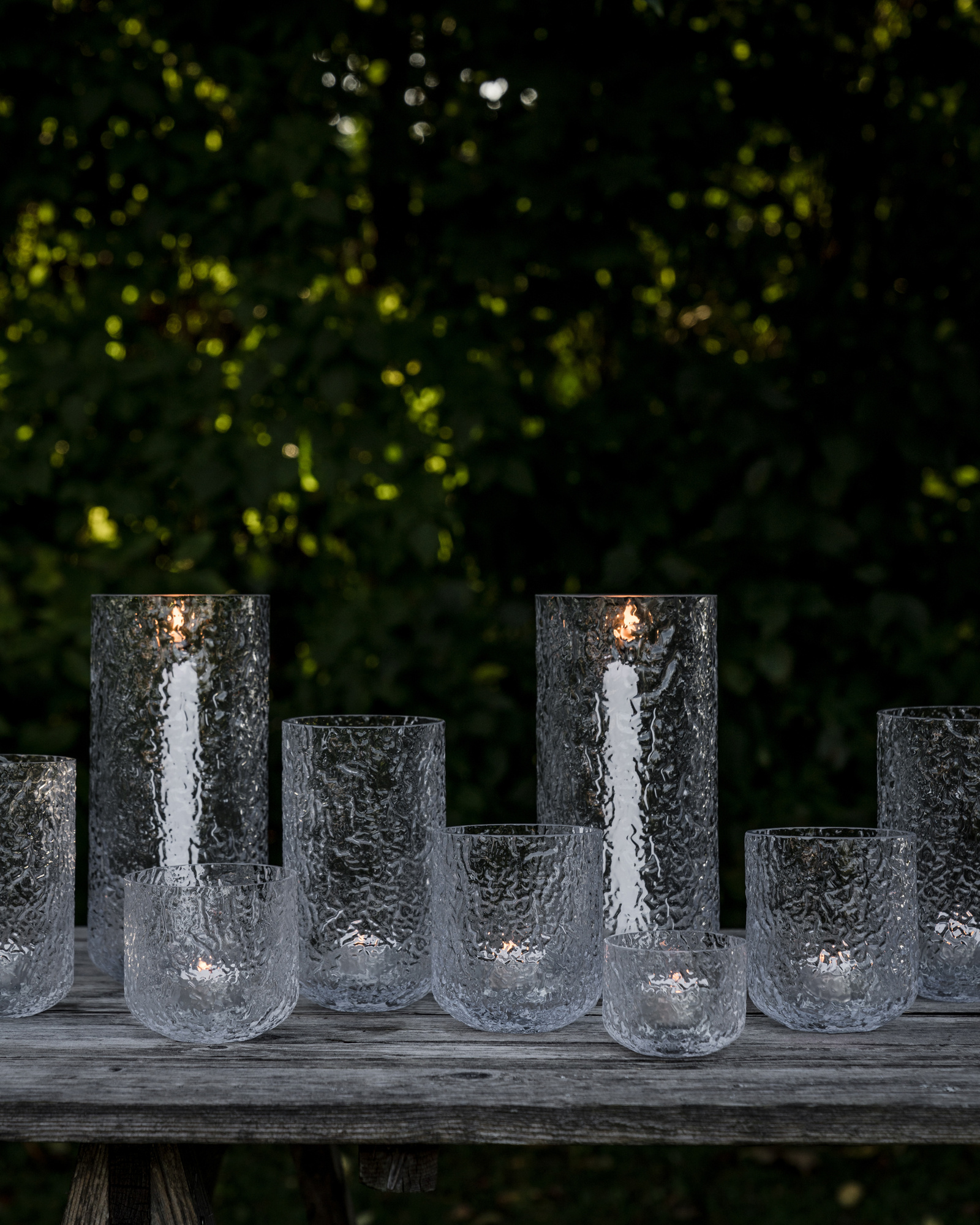 Windlicht Crackel Stabkerze