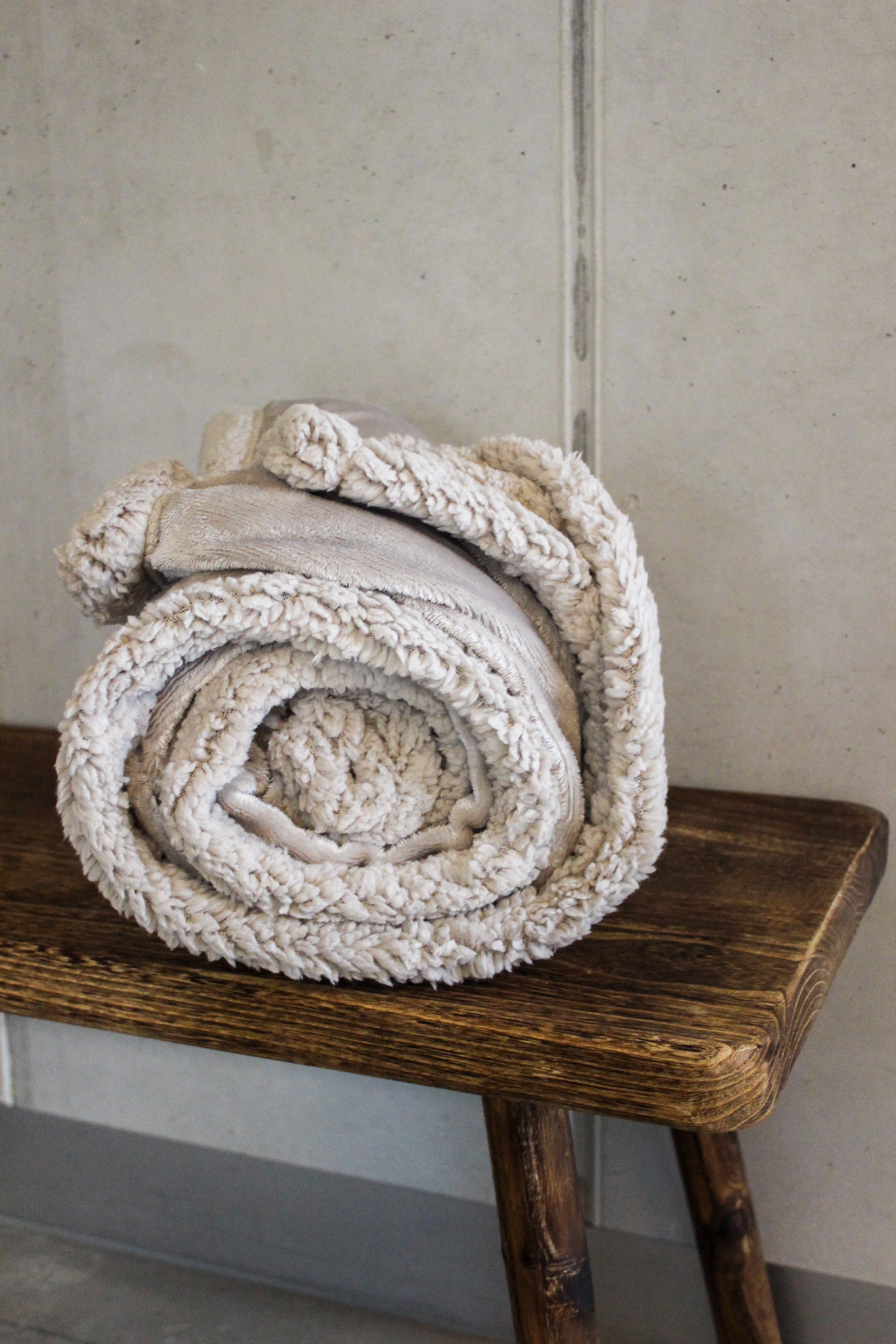 Kuscheldecke Runi - Steingrau