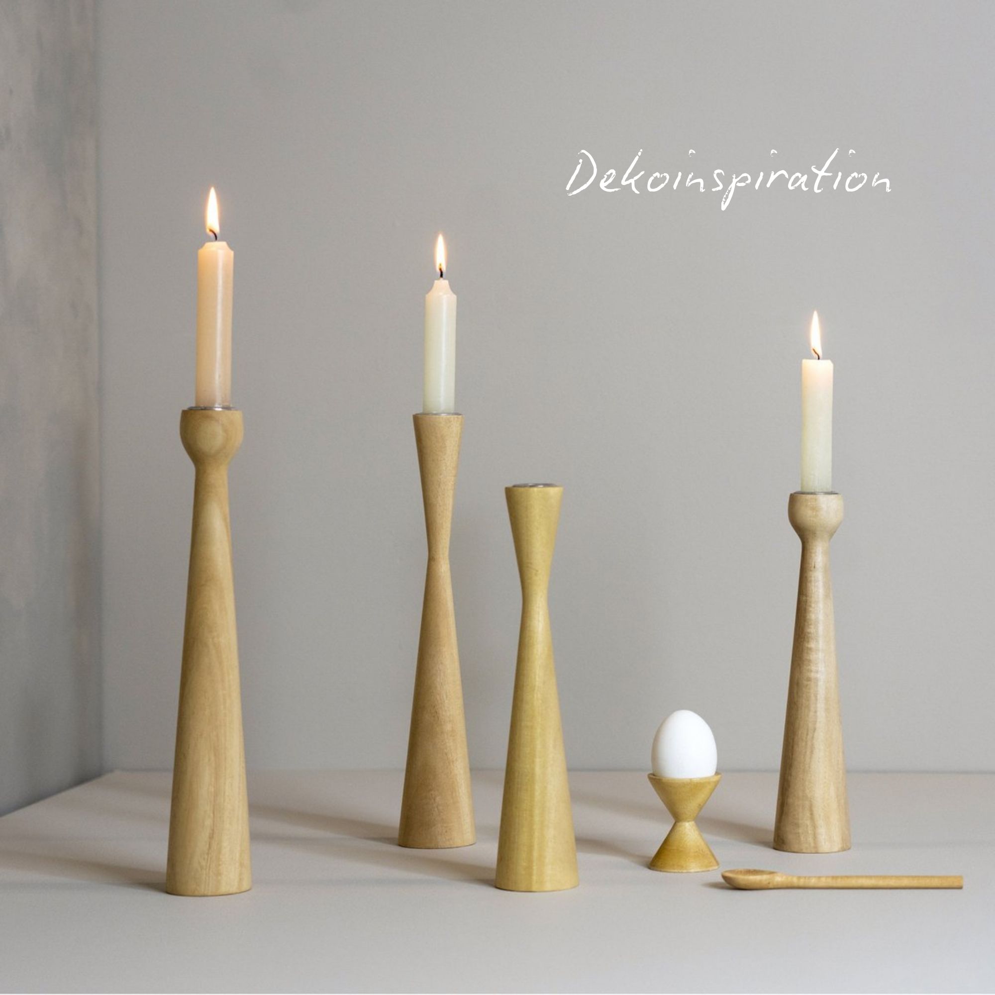 Kerzenleuchter Solveig groß - Beige