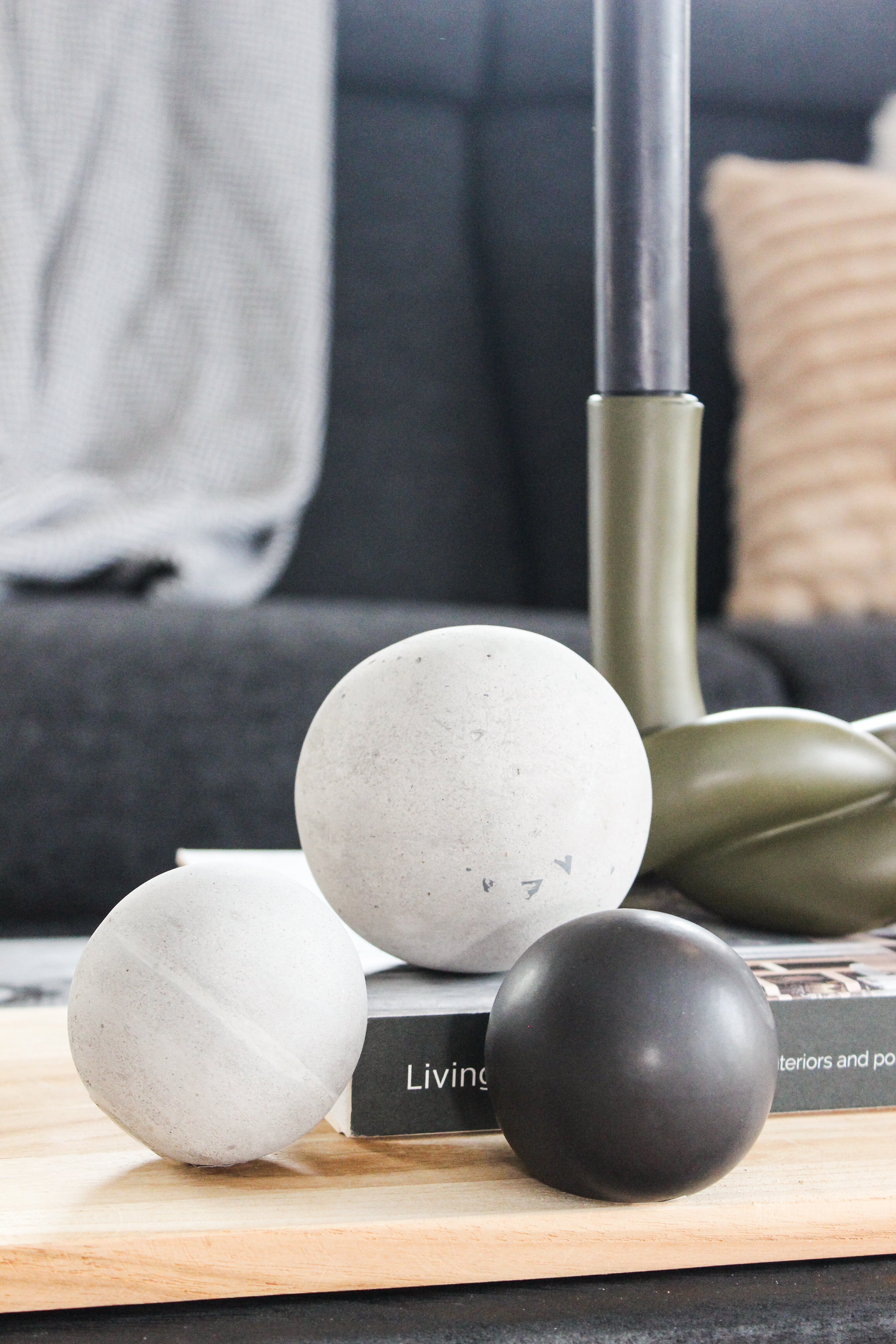 Kugel Allium groß - beton