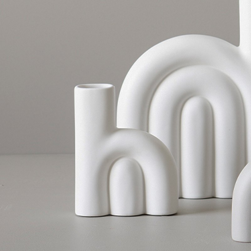 Vase Rope klein - weiß