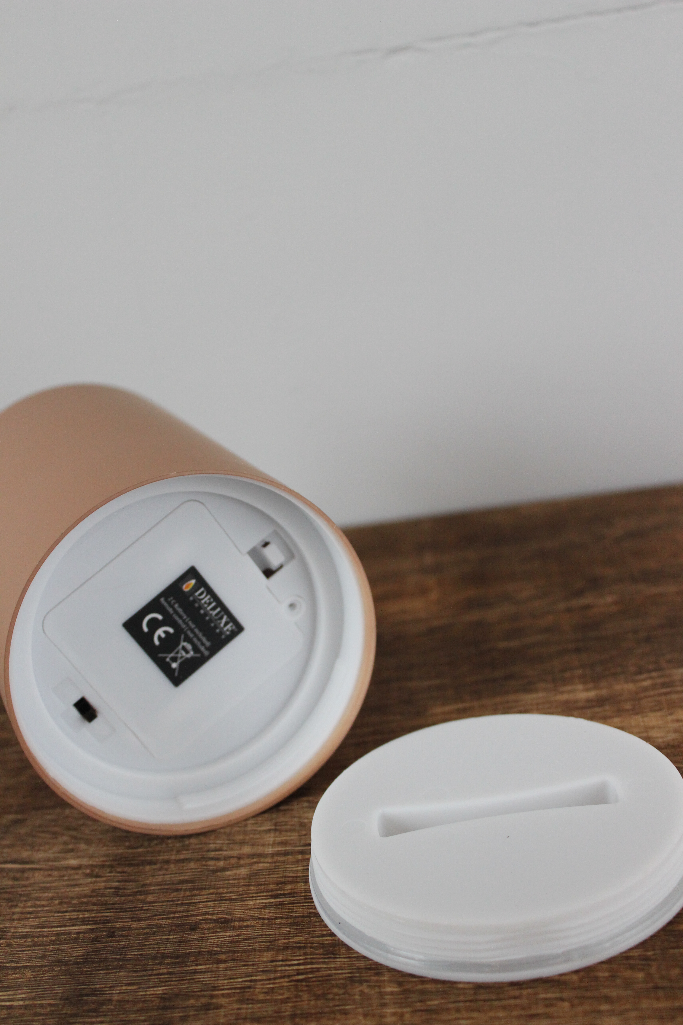 LED Stumpenkerze 10x10 - schwarz