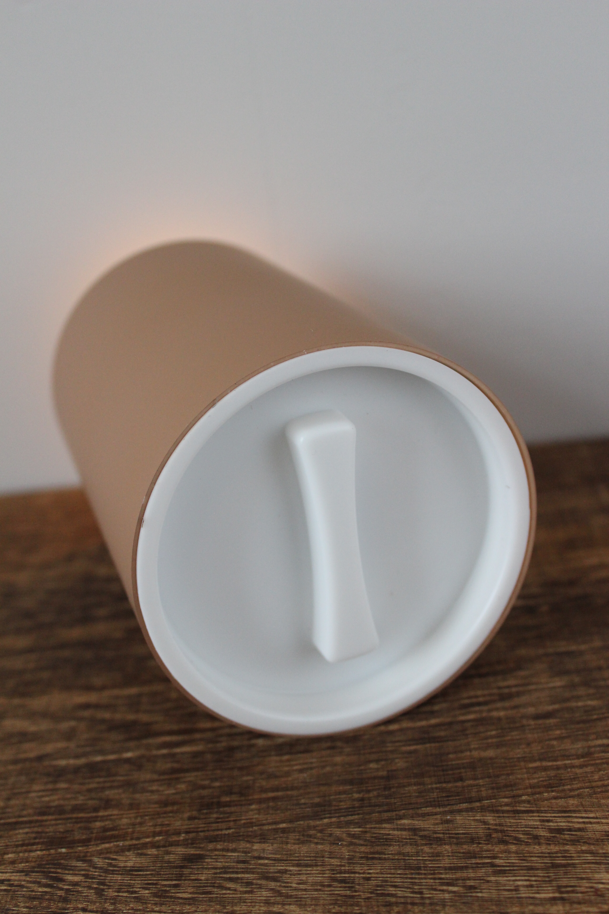 LED Stumpenkerze 10x15 - Grau