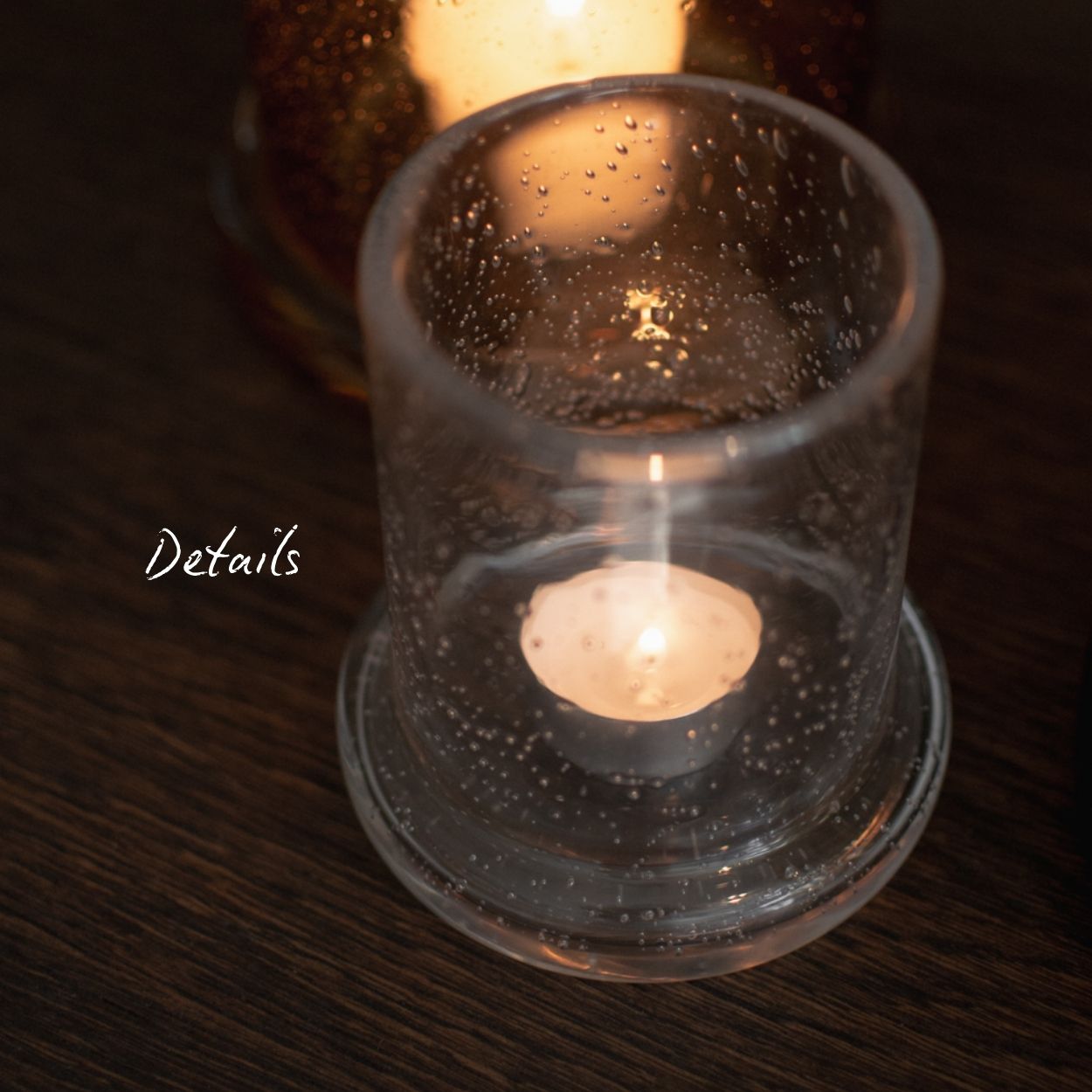 Windlicht Bubble klein - klarglas