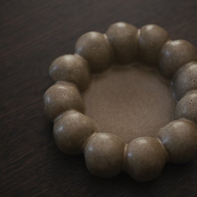 Kerzenteller Bright - Beige