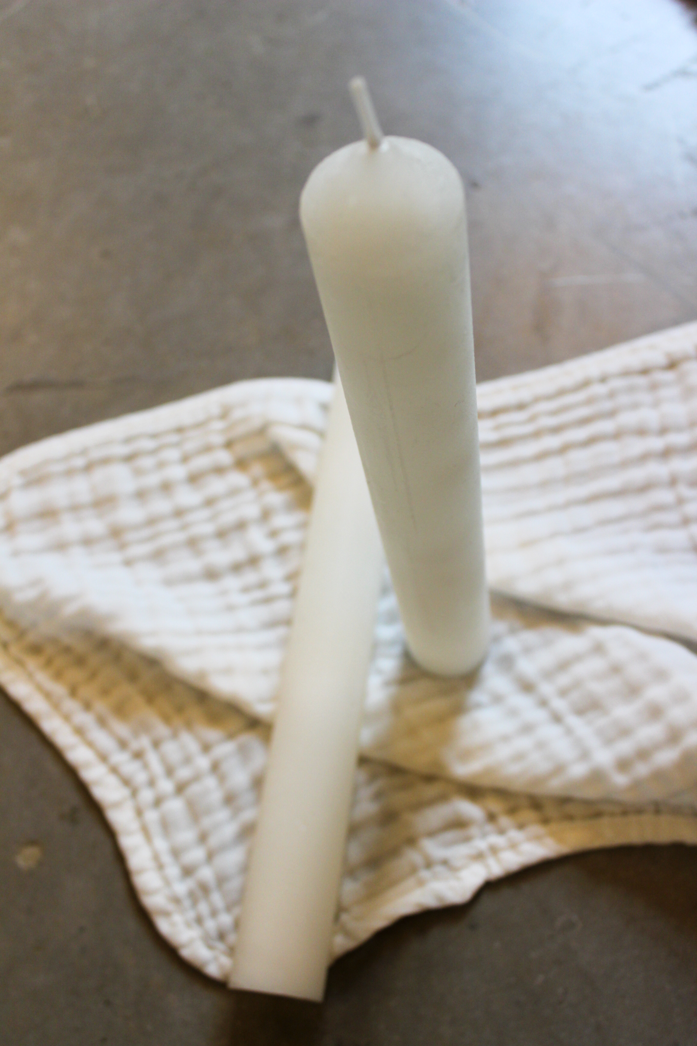 Kerze Berta groß - Elfenbein