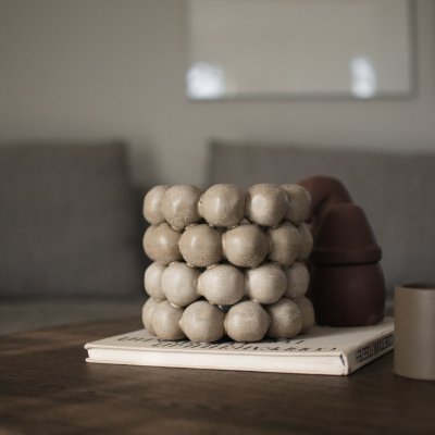 Windlicht Bright - Beige