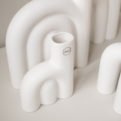 Vase Rope klein - weiß