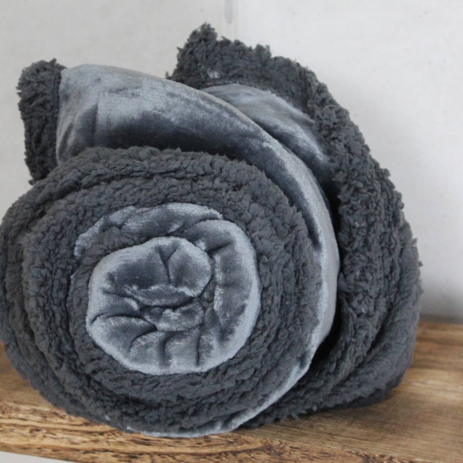 Kuscheldecke Runi - Dunkelgrau
