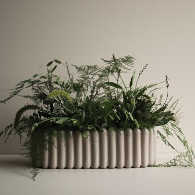 Schale Biskuit groß - Greige