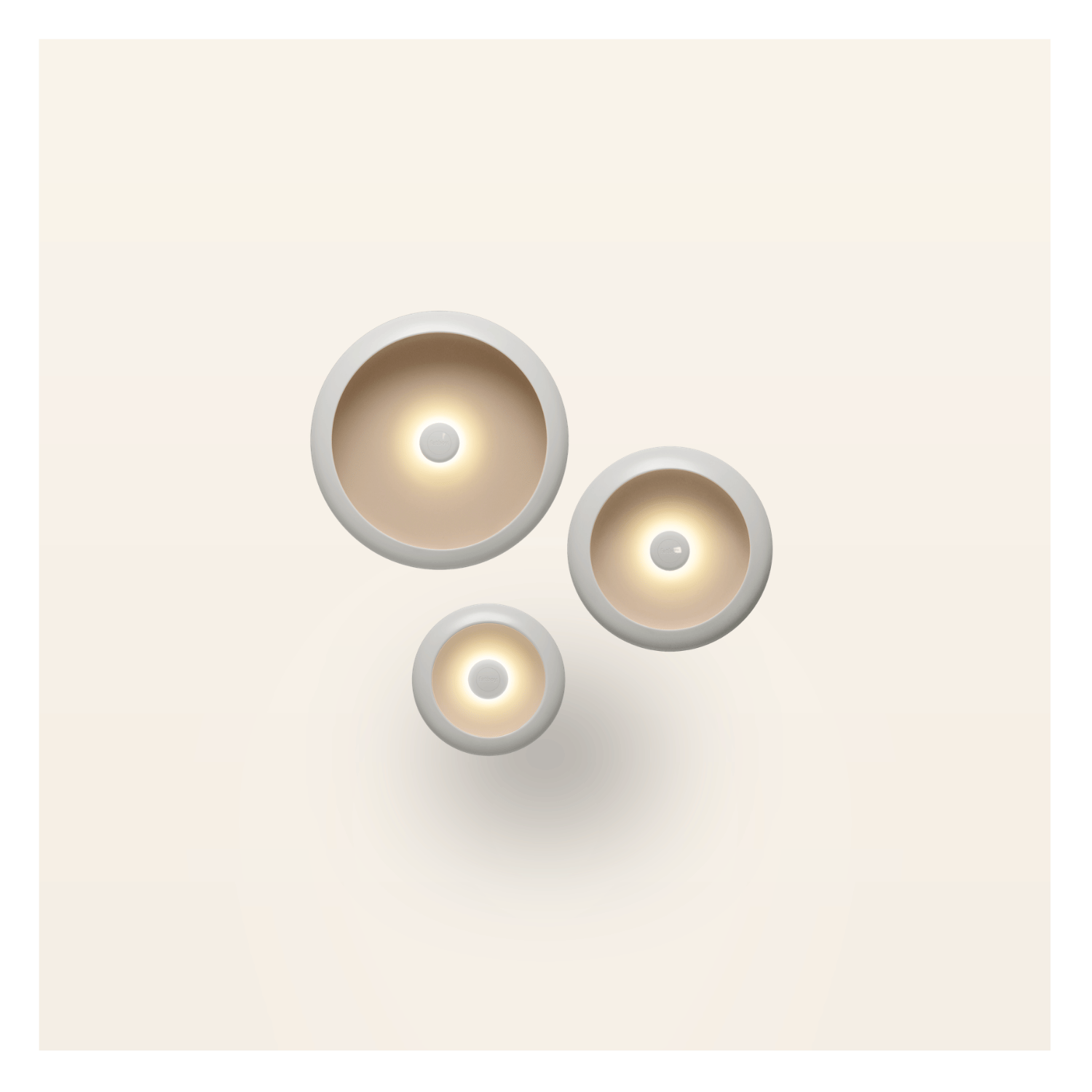 LED Lampe Oloha - Greige - 3er Set