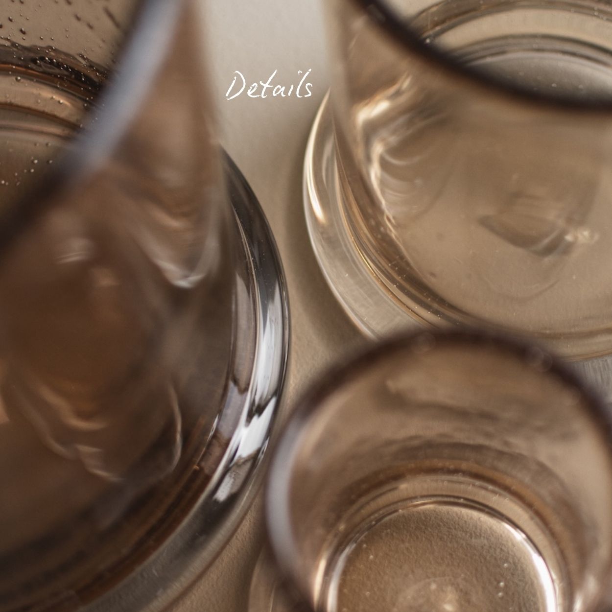 Windlicht Bubble groß - karamell Glas