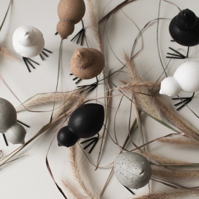 2er Set Swedish Bird - Weiß