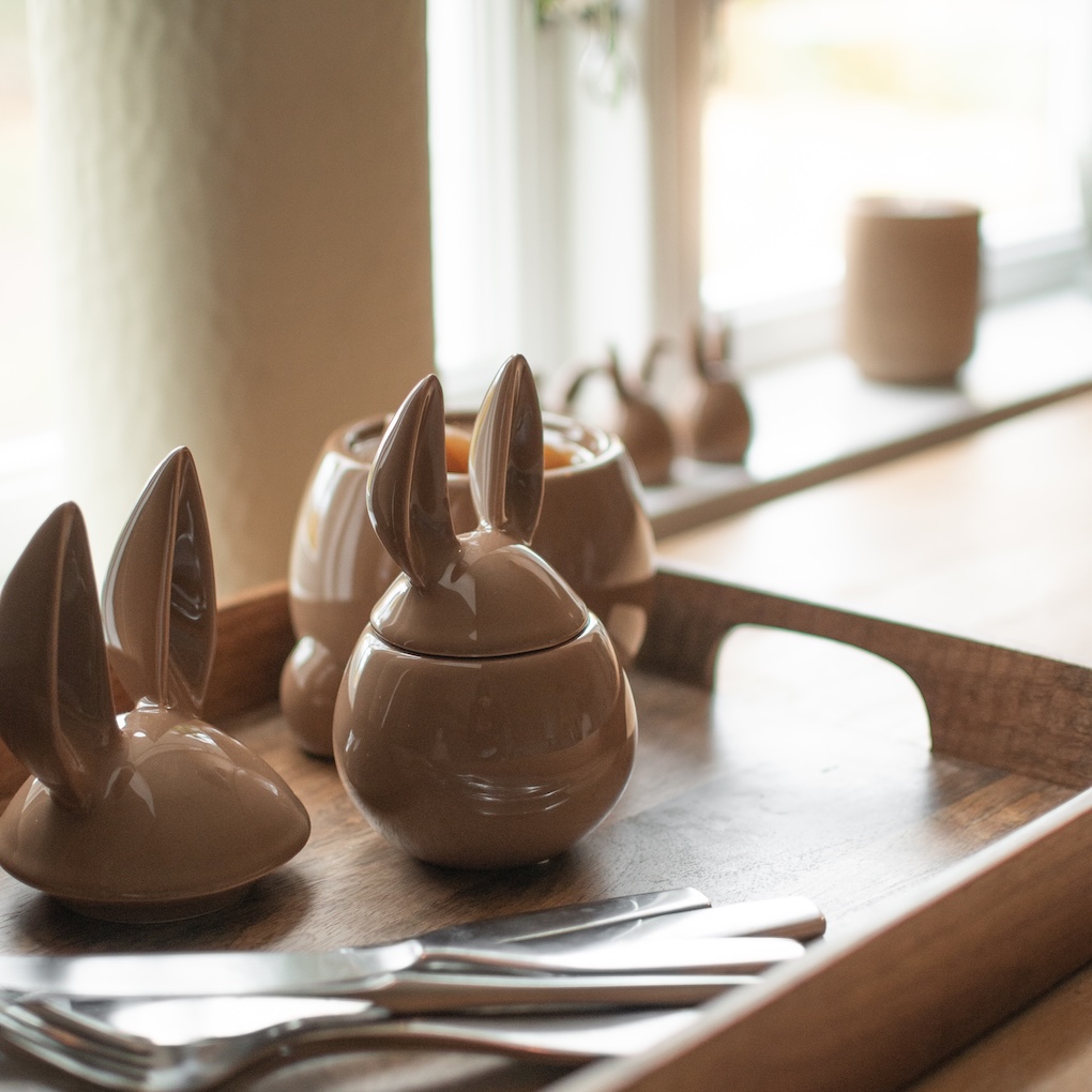 Dose Eating Rabbit klein - Karamell