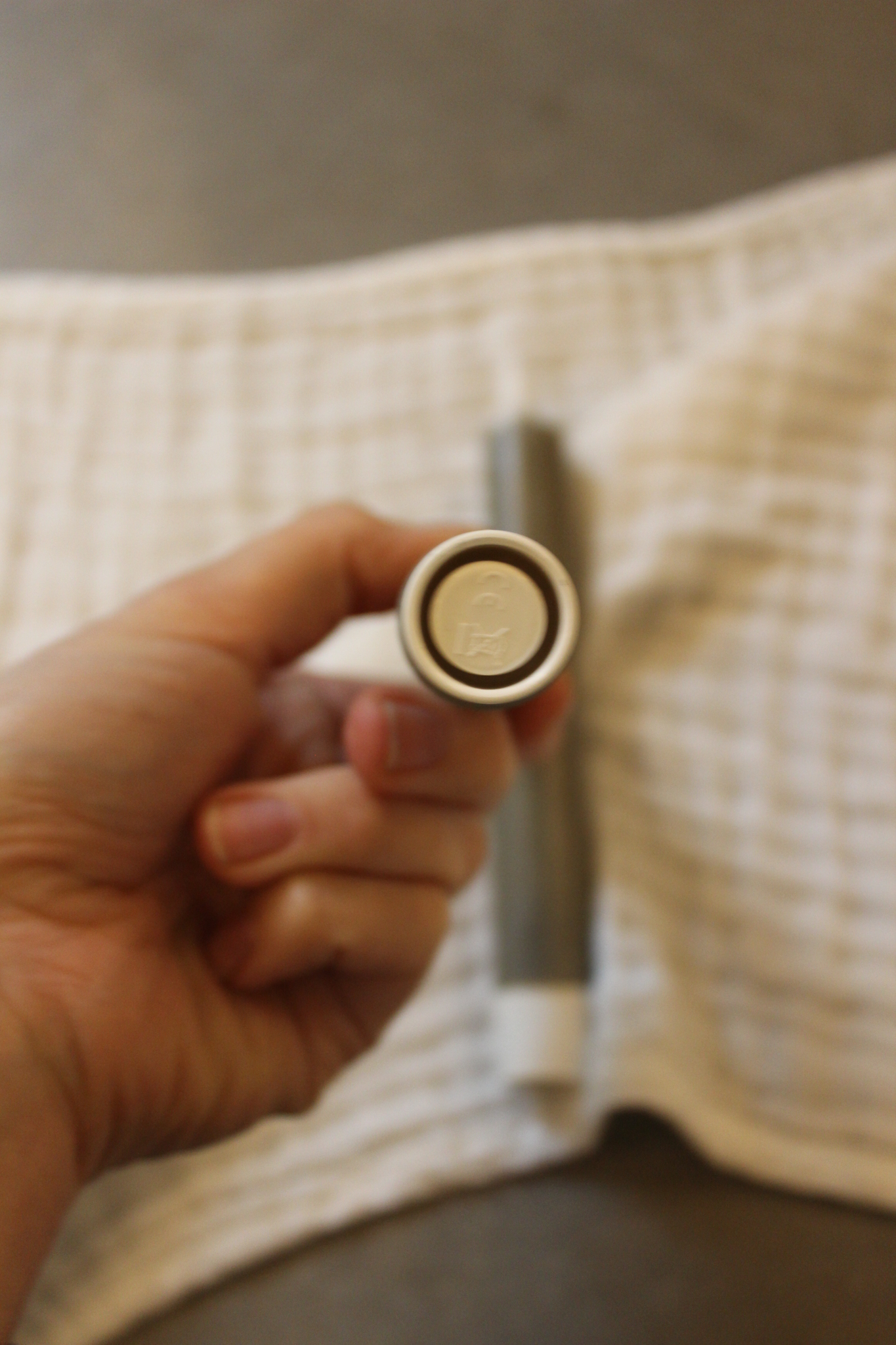 LED Stabkerze kurz - Khaki