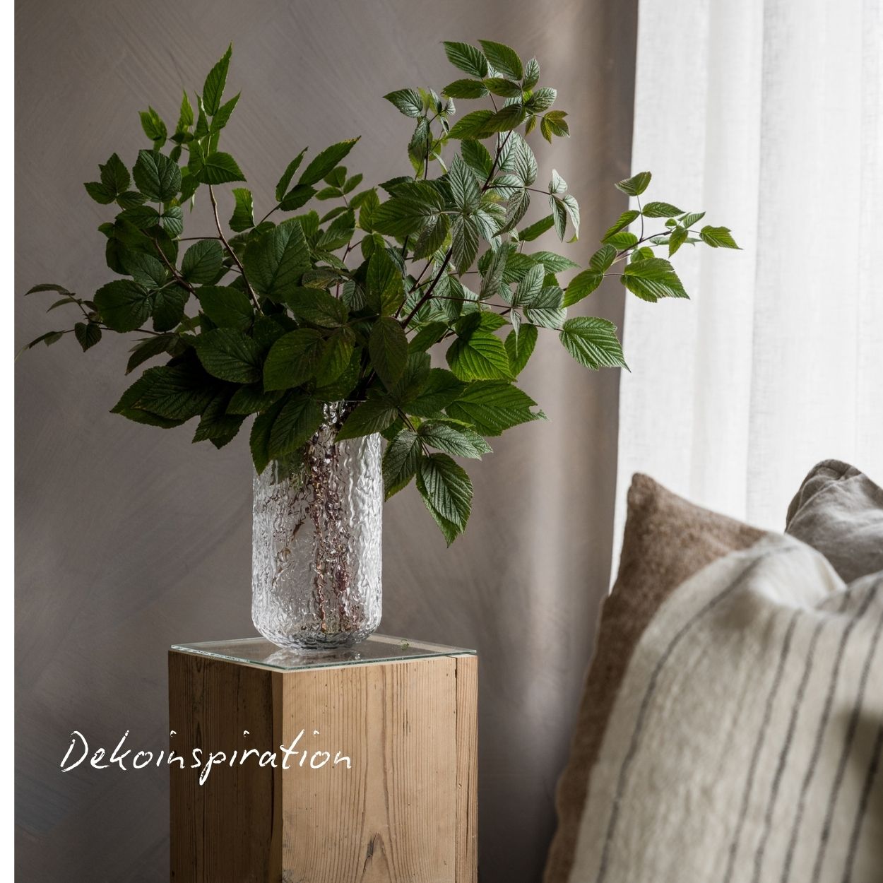 Vase/Windlicht Crackel