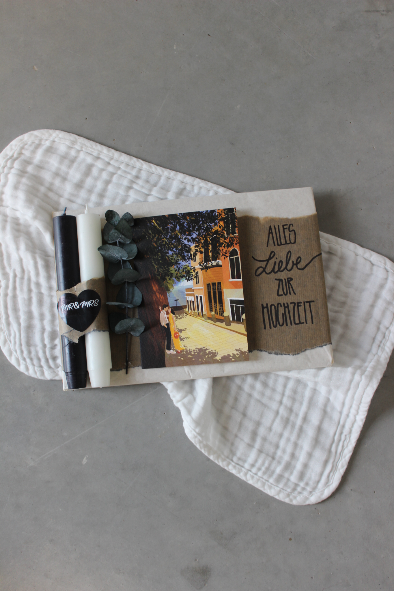 Hochzeitsgeschenk "Mr&Mrs Kerzen"