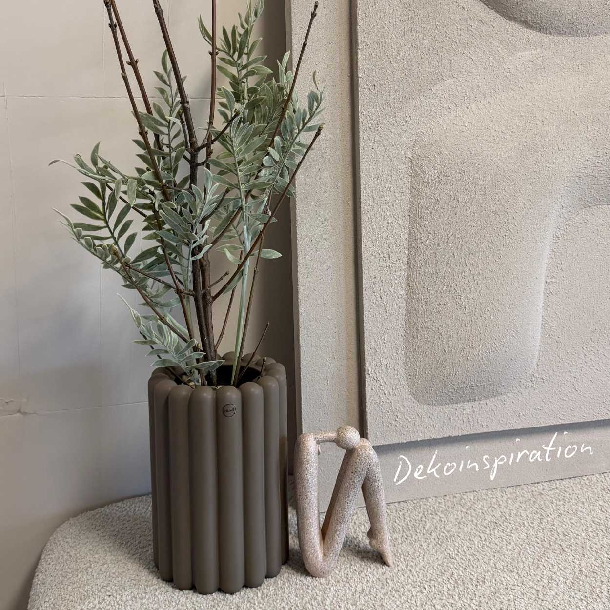 Topf Biskuit groß - Taupe