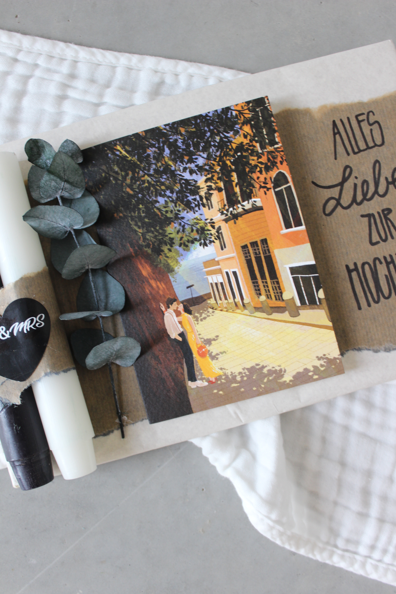 Hochzeitsgeschenk "Mr&Mrs Kerzen"