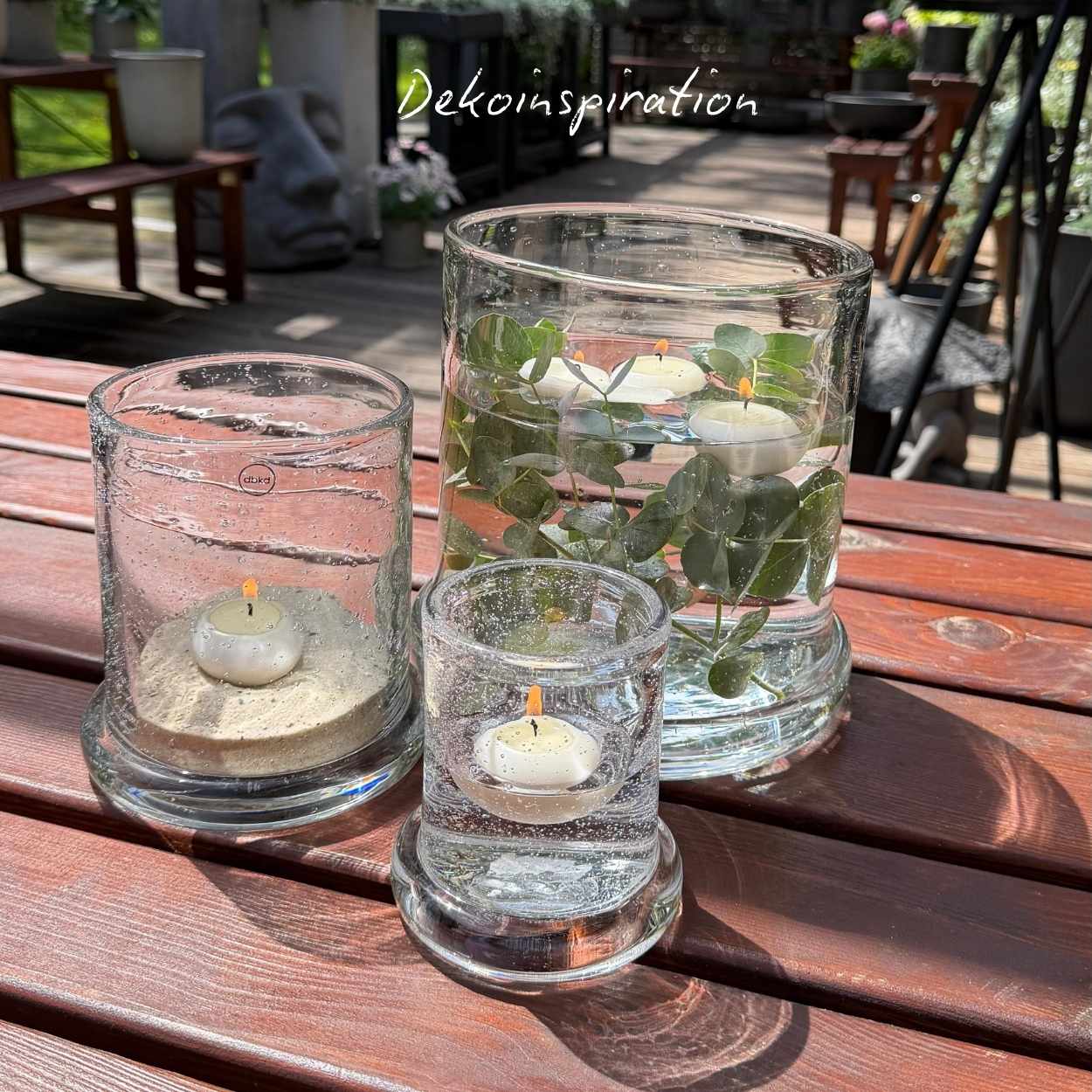 Windlicht Bubble groß - klarglas