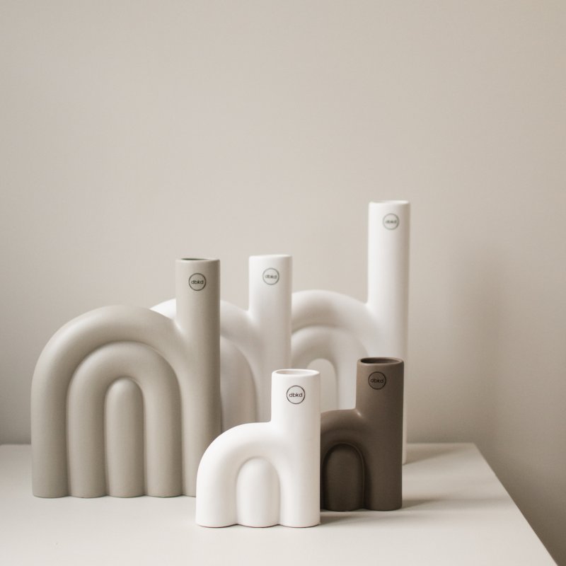 Vase Rope klein - weiß