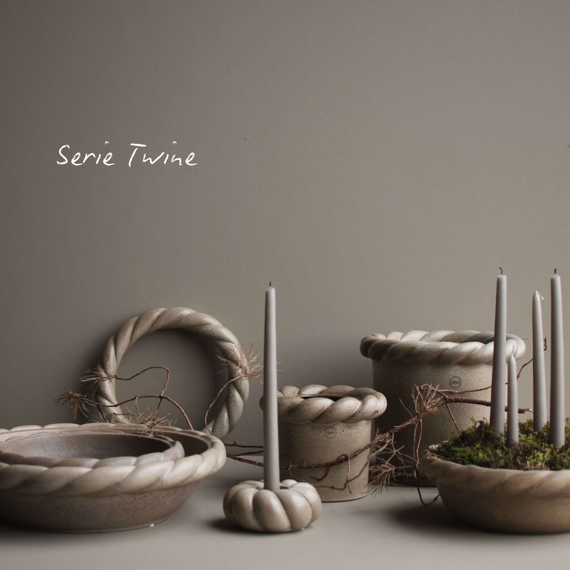 Topf Twine klein - Beige