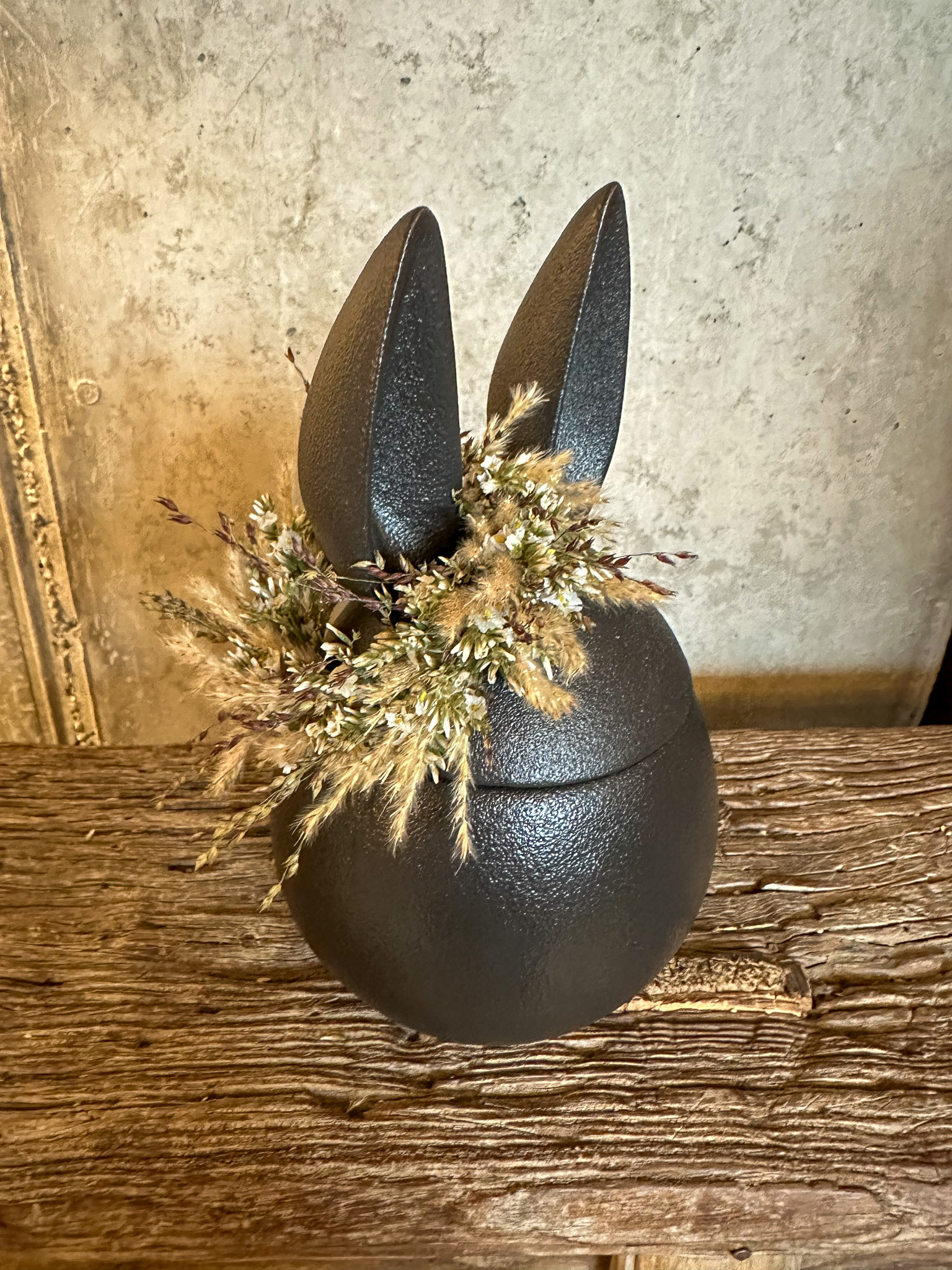 Kränzchen für Dose Eating Rabbit groß - natur