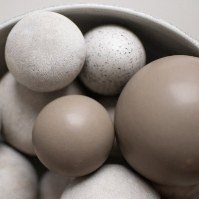 Kugel Allium groß - Taupe