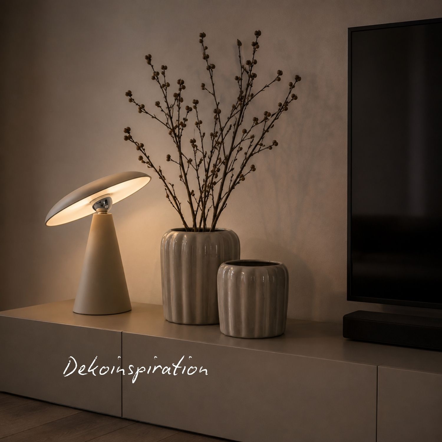 Tischlampe Ester - Taupe