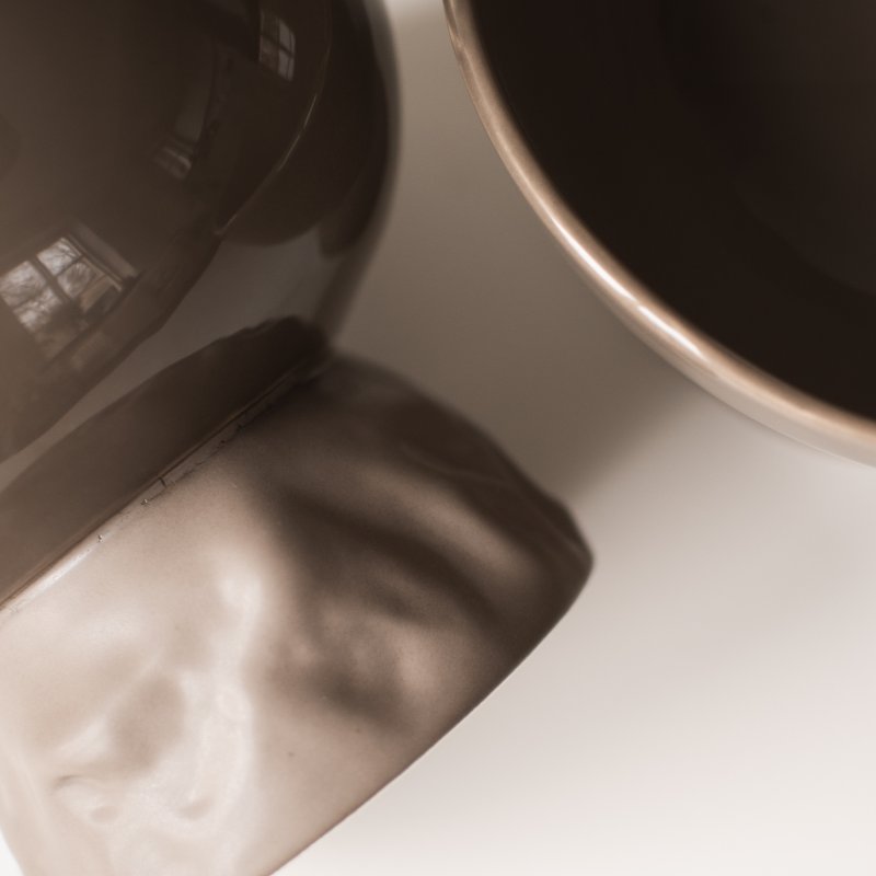 Schale Vince groß - Taupe