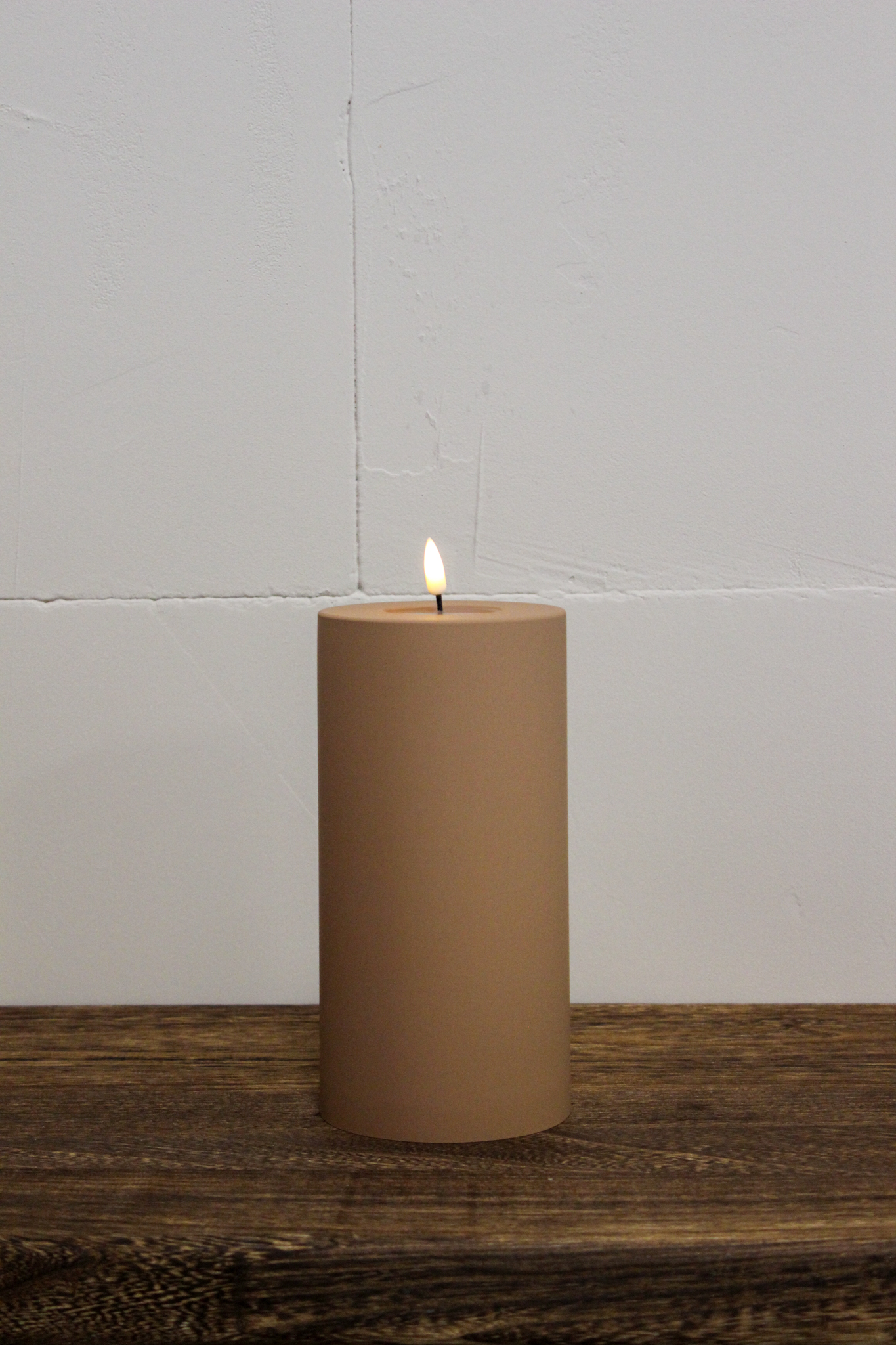 LED Stumpenkerze 10x20 - Karamell