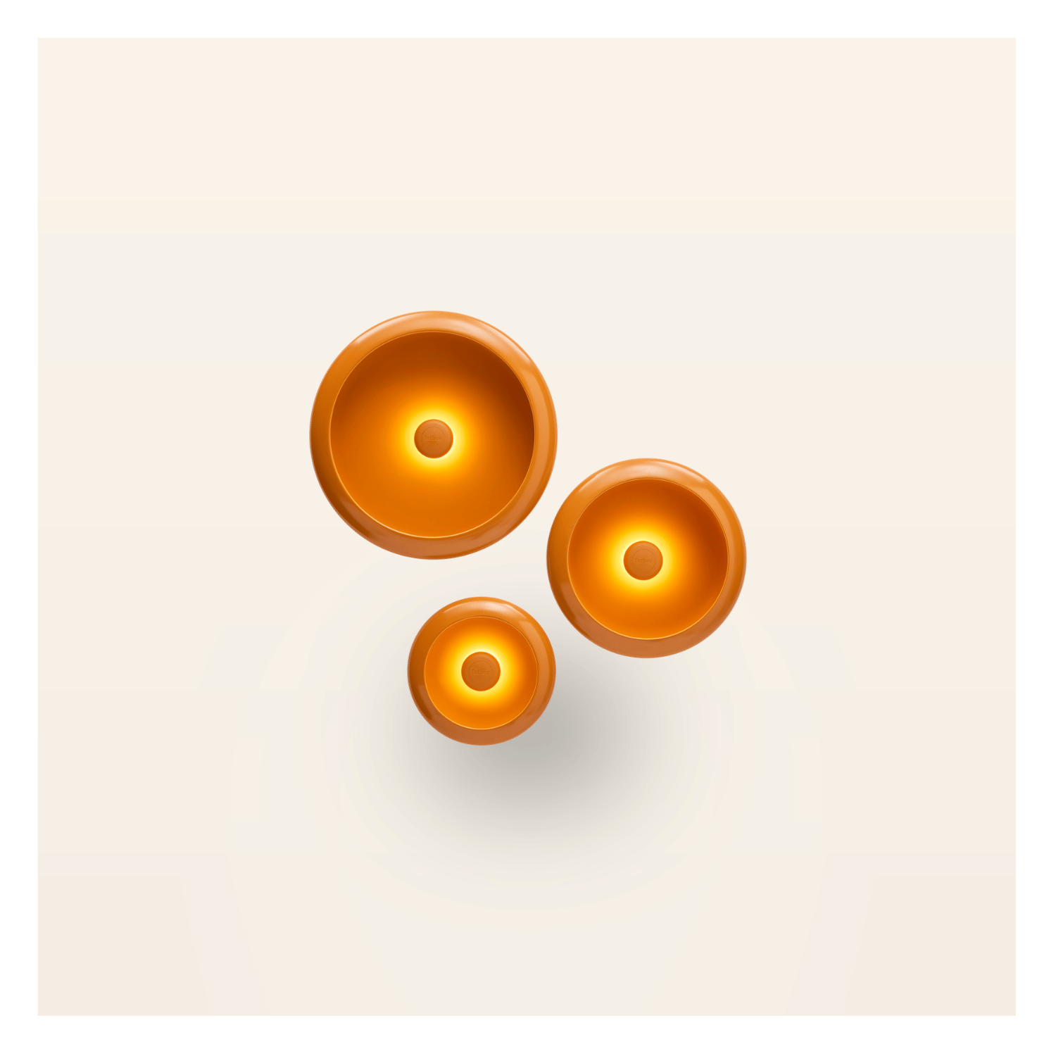 LED Lampe Oloha - Orange - 3er Set