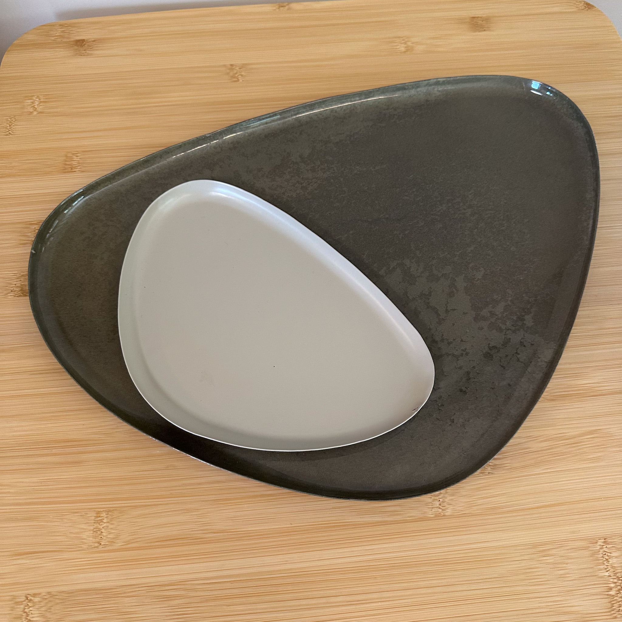 Tablett Mateo groß - Oliv