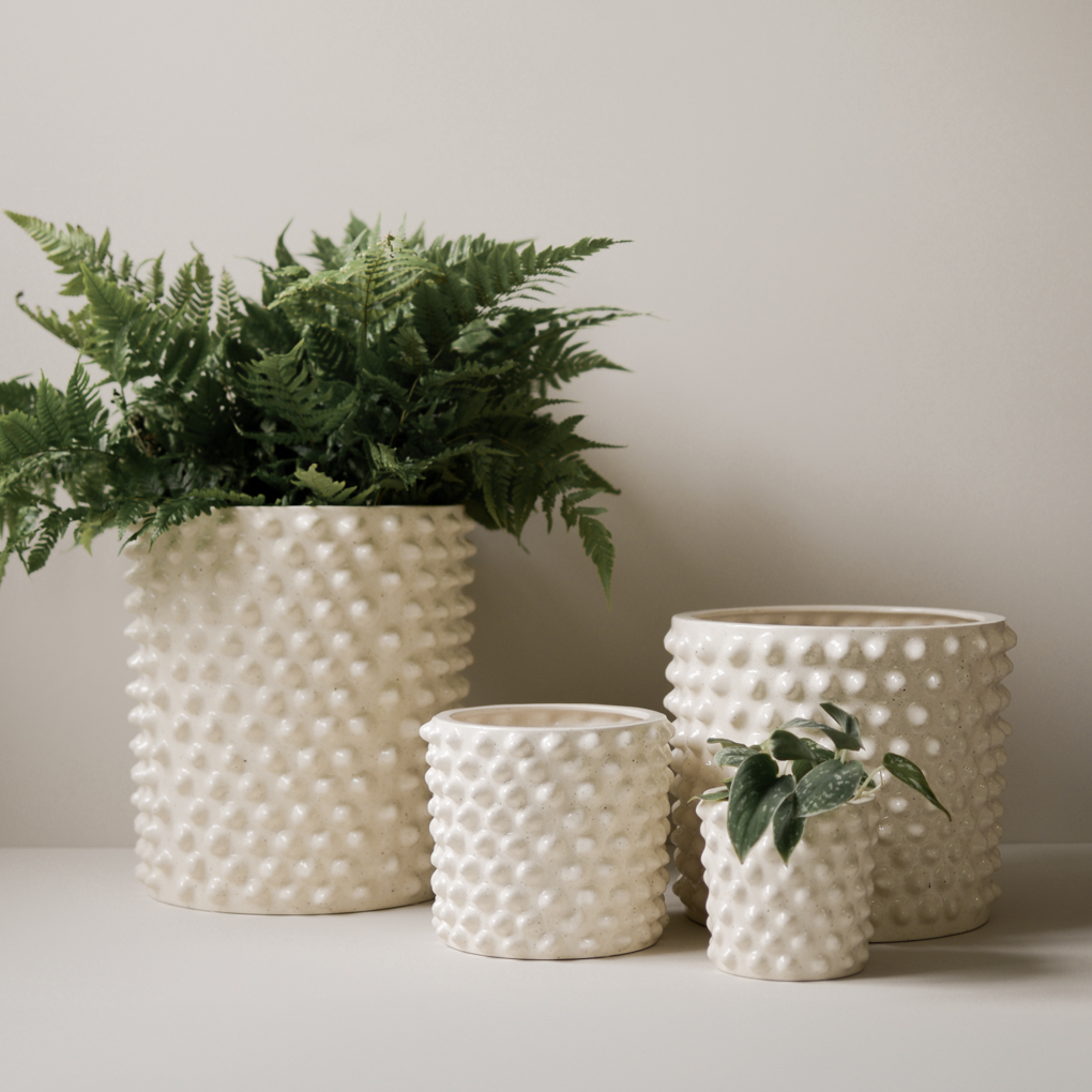 Topf Cloudy groß - Vanille