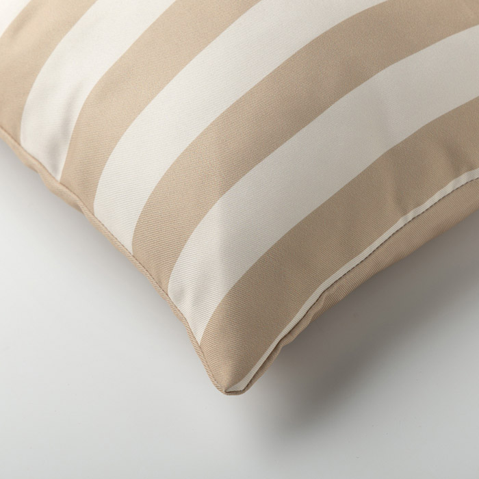 Outdoorkissen Lilli - beige gestreift