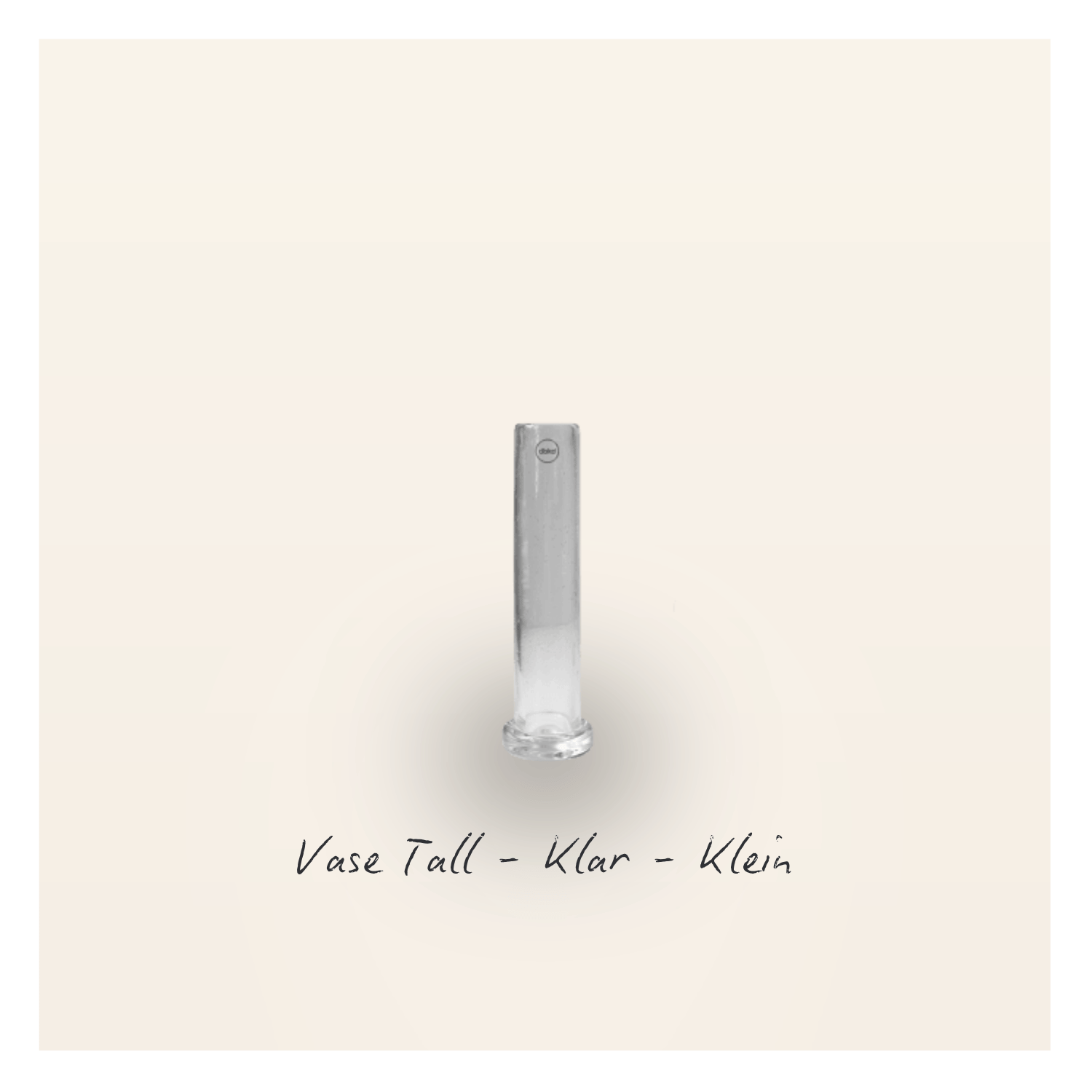 Vase Tall - Klar - Klein