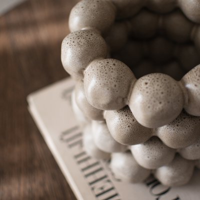 Windlicht Bright - Beige