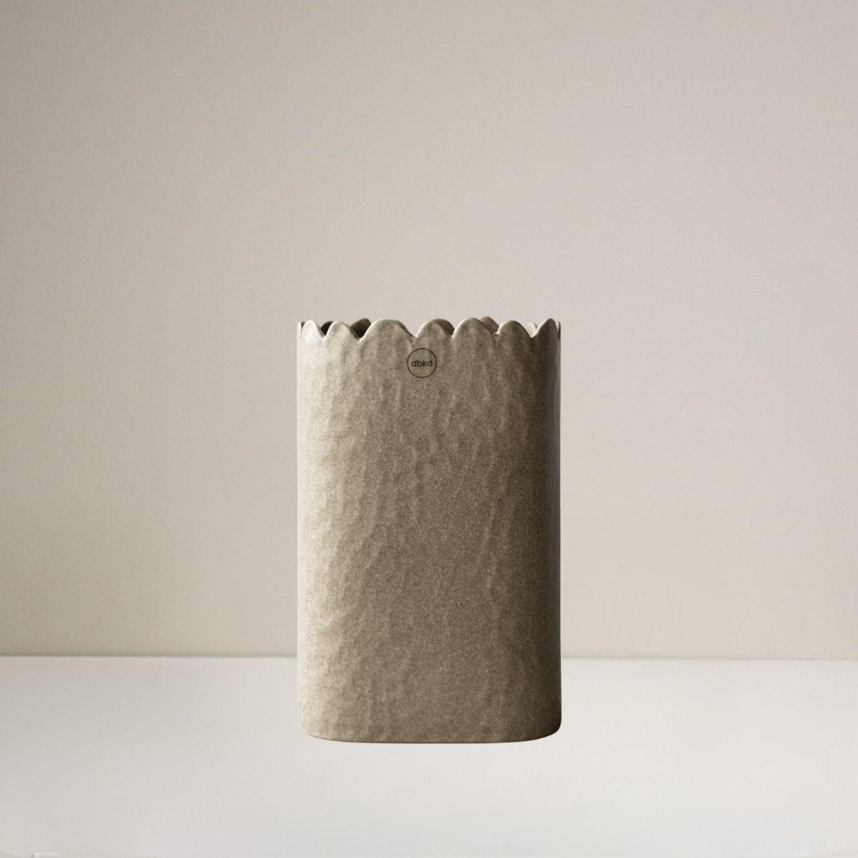 Vase Flowery - Beige